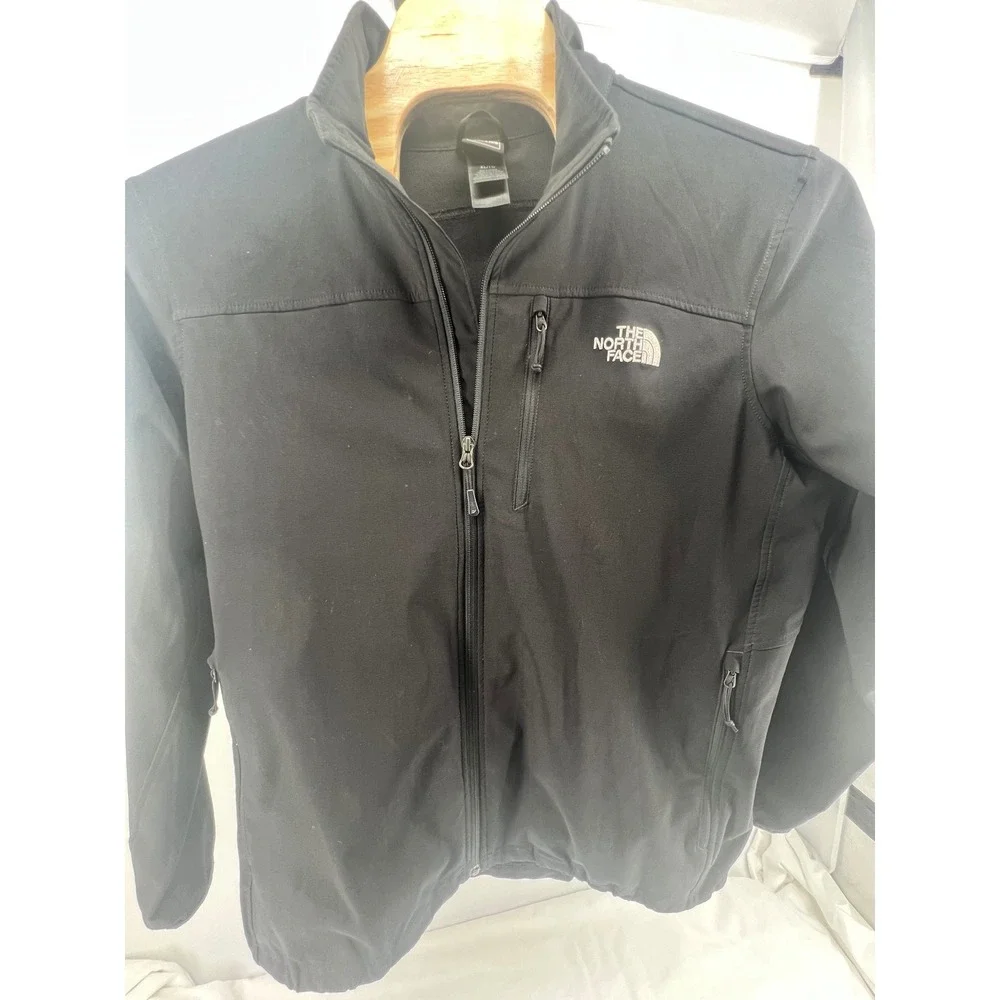 The North Face Black Full Zip‎ Softshell Jacket XL